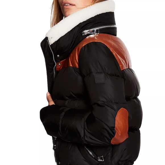 SAM. Sawyer Shearling Down Jacket Small - Picture 2 of 6